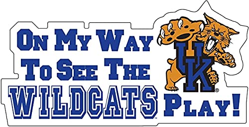 Dixie Dawgs Kentucky “On My Way to See The Wildcats Play” 16 inch Auto Magnet UK Wildcats