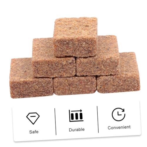 Abaodam Camping Fire Logs 50pcs Combustion Supporting Blocks Quick Ignition Easy to Use for Campfires Barbecues