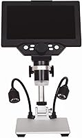 Vista 2 de Digital Microscope 7" 12MP 1-1200X Microscope Digital Electronic Microscopio Trinocular Continuous Amplification Magnifier (Color Micro USB Model)