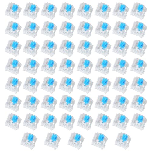Image of 60Pcs Mechanical Keyboard Switches 3 Pin Pre-Lubricated Clicky Key Switches