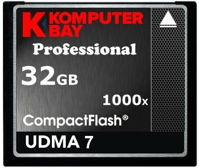 KOMPUTERBAY 32GB Professional Compact Flash Card CF 1000X 150MB/s Extreme Speed UDMA 7 RAW 32 GB
