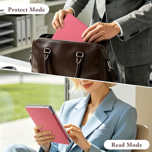 Image of CoBak Detachable Magnetic Case for Kindle Paperwhite 12th Gen 2024 (7 inch) & Kindle Colorsoft Signature Edition (7 inch) - Ultra Slim Transparent Clear TPU Back Shell Protective Cover with Auto Wake /Sleep
