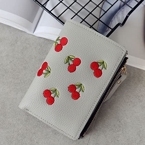Womens wallet Fashion Short Small Zipper Purse Embroidered Coin Cute Simple Card Holders Lady Mini Money Bag4