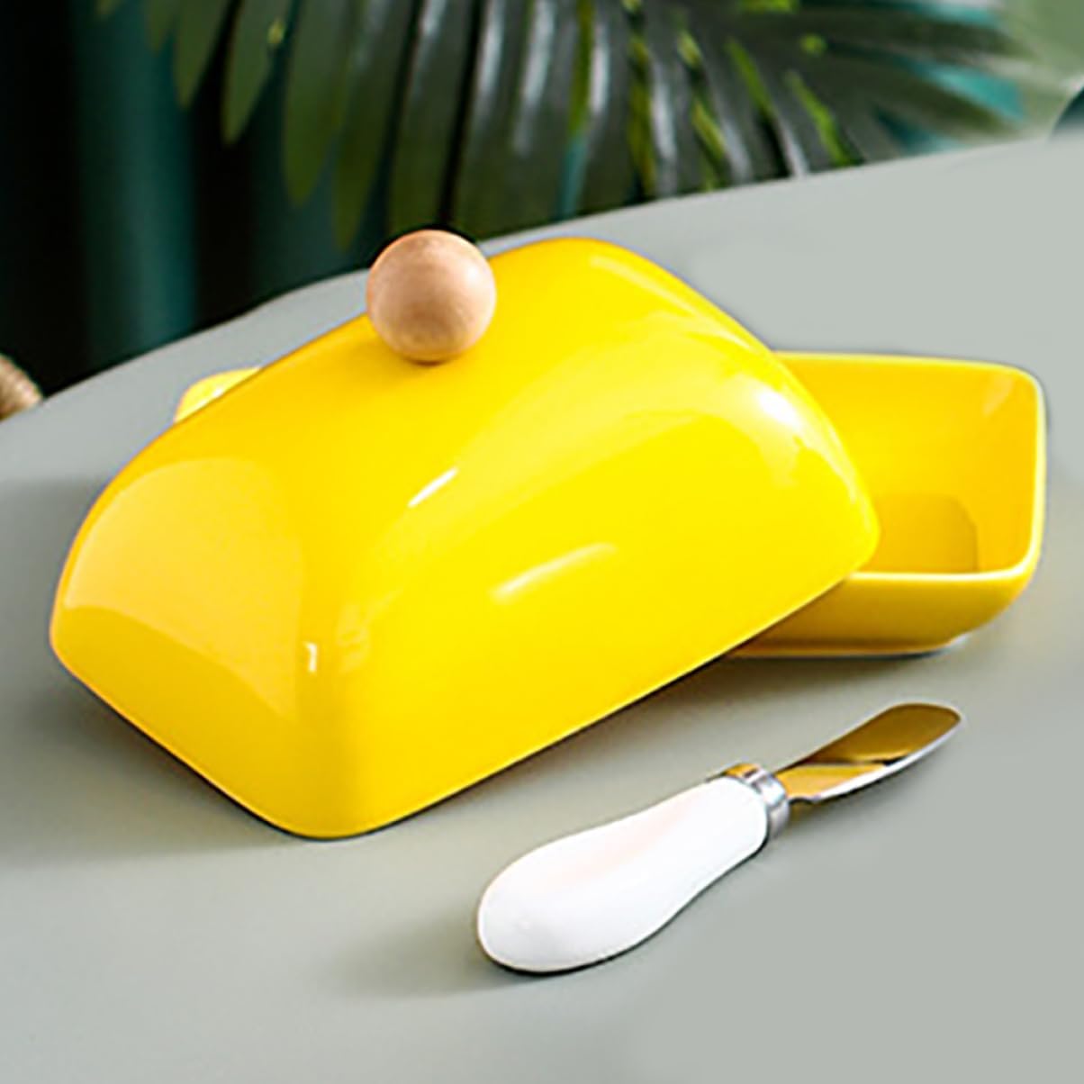 1set Butter Dish Lid Reusable Butter Keeper for Spreading Modern Kitchen Storage Convenient and Stylish Cutter
