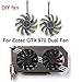 immagine 275mm GA81S2U DC 12V 0.38A 4Pin Scheda Grafica Ventola di Raffreddamento Per Zotac GTX 970 Dual Fan Graphic Card DIY Fan