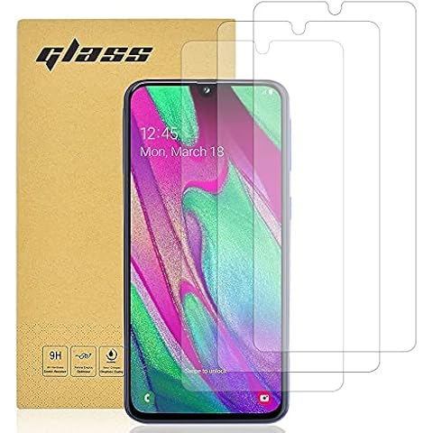 [3-Pack] for Samsung Galaxy A40 Screen Protector, Totill 99.99% HD Clarity 9H Hardness [Case Friendly] Tempered Glass Film [Full Coverage] Shockproof Scratchproof oilproof A40 Screen Protectors Cover