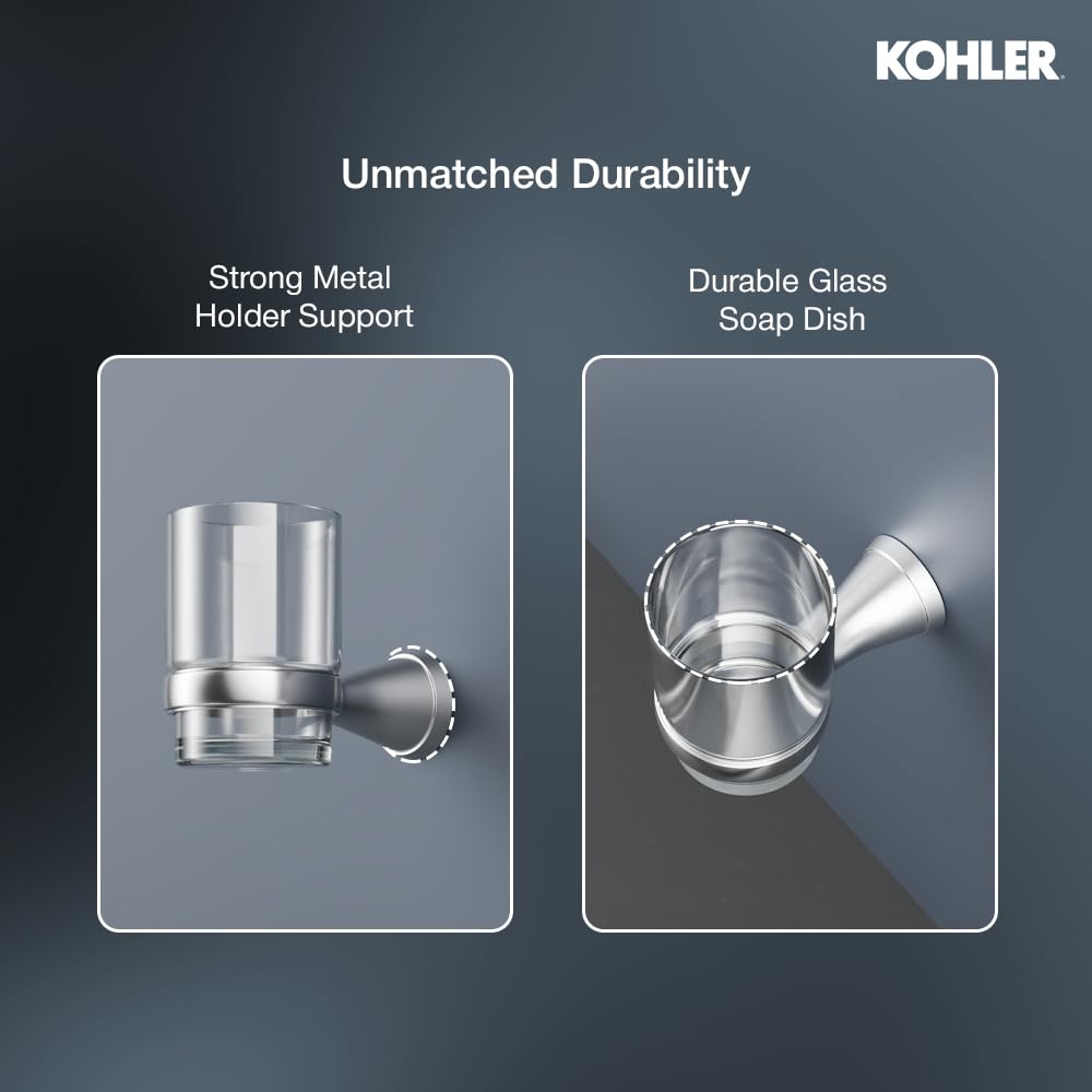 Kohler Tumbler Holder (Silver) (5637IN-CP) 2