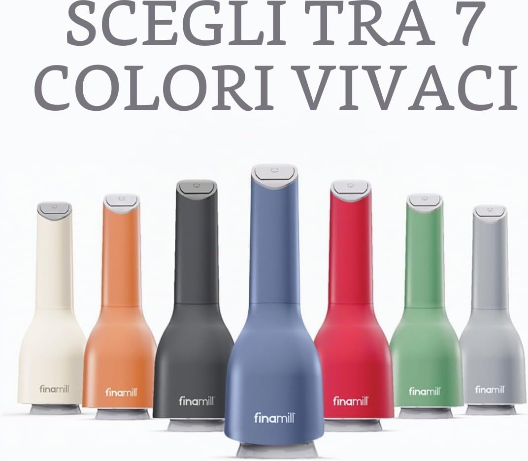 FinaMill Mulino per pepe e macinapepe a batteria pluripremiato in uno, peso regolabile, funzionamento One Touch con luce LED, include 2 capsule ProPlus a cambio rapido | Set macina sale e pepe a batteria con 2 capsule intercambiabili per spezie, grana reg
