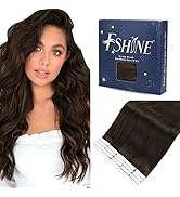 Fshine Tape Extensions Echthaar 30cm 30 Gramm Haar Farbe 2 Dunkelbraun Echthaar 20 Stück Extensio...