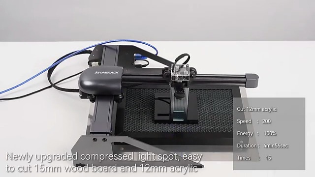 Amazon.co.jp: HPYWTJY ATOMSTACK P7 M40 40W レーザー彫刻機 木材