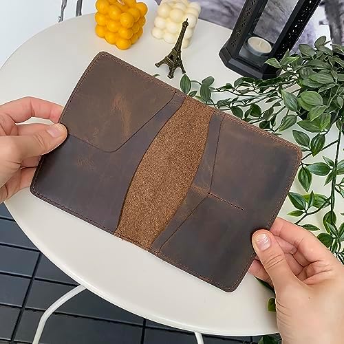 Modica® Simenit - Hakiki Deri Pasaport Kılıfı | Seyahat Cüzdanı | Pasaport Koruyucu (Kahverengi) - Görsel 5