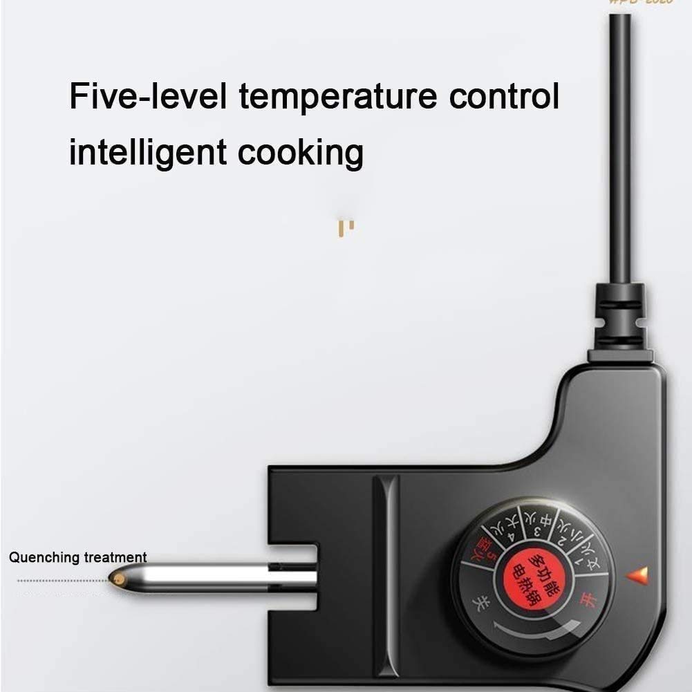 GeRRiT Electric Hot Pot and Grill, with Dual Temperature Control for 1-8 People, Multi-Function Smokeless Shabu Korean BBQ Grill for Simmer, Boil, Fry, Roast