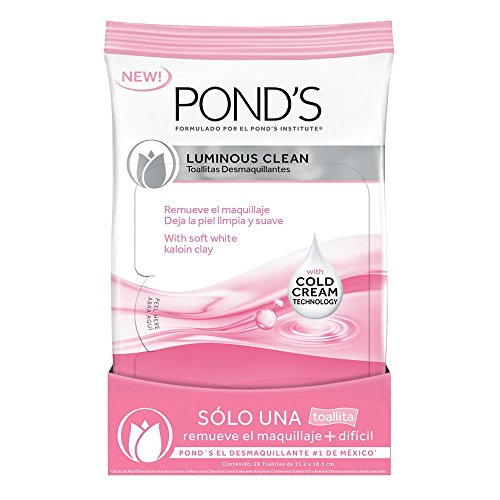 Pond s Moisture Clean Towelettes, Luminous Clean, 28 Count