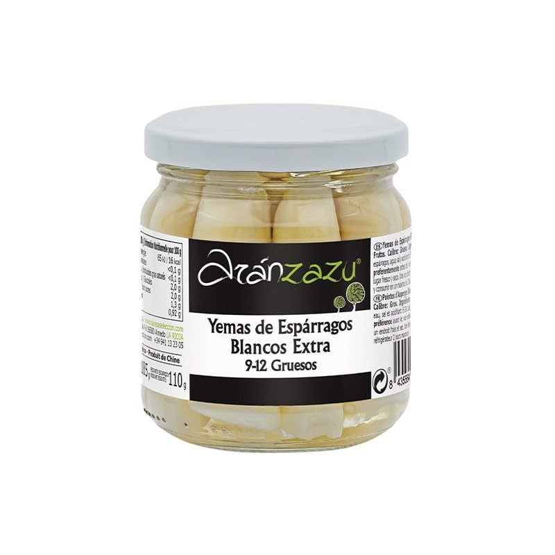 Yemas Espárragos Blancos Extra 9-12 Aránzazu 185gr (Pack 3 uds)