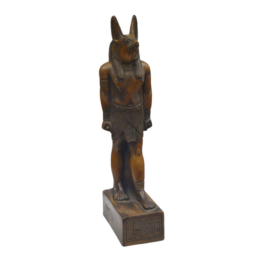 Anubis dieu égyptien de la mort statue de collection noire