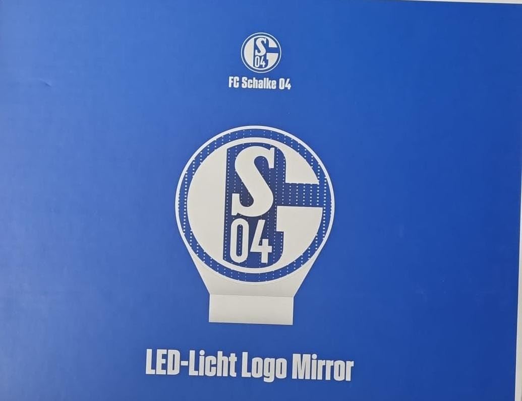 FC Schalke 04 LED-Licht Logo Mirror