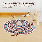 Potaroma Cat Toys Chargeable, 3in1 Hide and Seek, Automatic Interactive Fun, Fluttering Butterfly, Moving Feather, Kitten Wand, Indoor Kitty Exercise Kicker 22.8 Inch Cover for All Breeds - Image 4