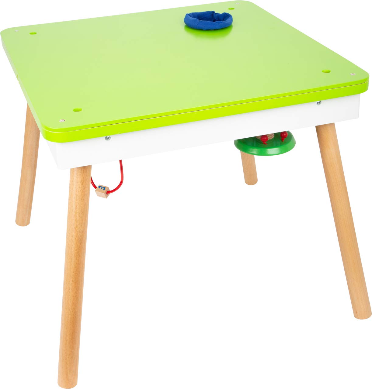 small foot 11434 Spieltisch Freizeitpark 3 in 1, Spiel-und Motorikspaß aus Holz, multifunktional, ab 1 Jahr Toys