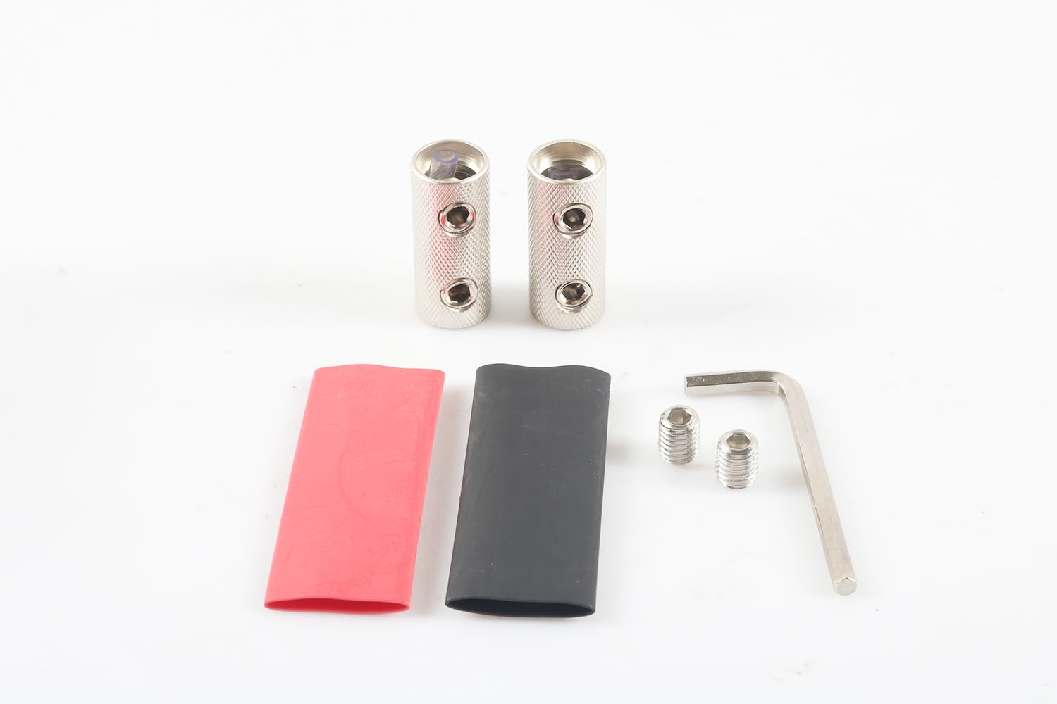 0Gauge Wire Butt Connectors 0 GA Power Ground Butt Splice Connector Audio Amplifier Cable Terminals 2PCS with Dual Wall Shrink Tubing