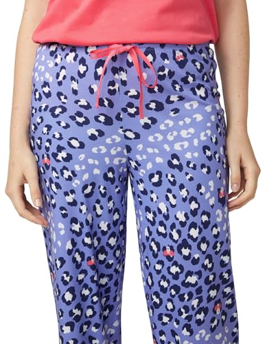 Image of HUE Women's Sleep and Lounge Pajama Separates, Late Summer & Fall Collection, Jacaranda Shady Leopard - Sleep Pant, X-Large
