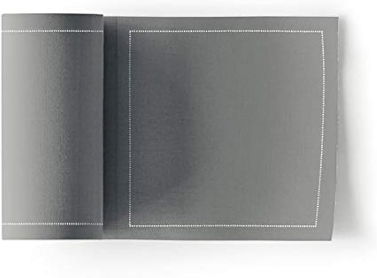 Cocktail Napkin, Washable and Reusable Cloth Napkins 4.5x4.5 in (100 Napkins, Grey)