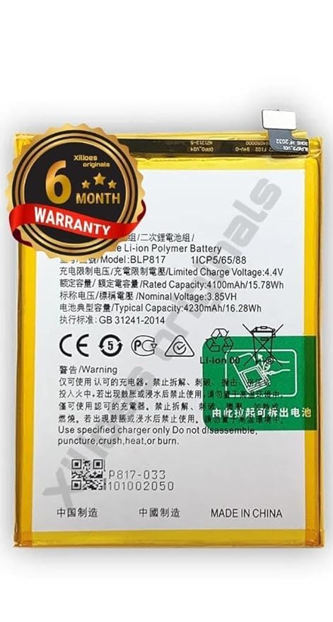 Image of BLP817 Battery for Oppo A15 / A3s /A15 2020 /A15S Battery with 6 Month Warranty***** (R82)