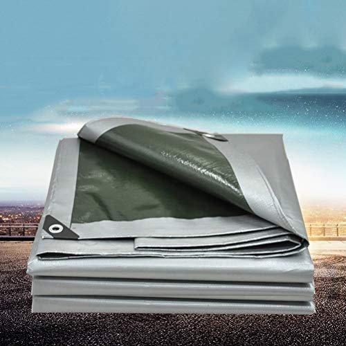 Lona impermeable OKUOKA 5x8m de plástico resistente para sombra en camping y jardín color A 3