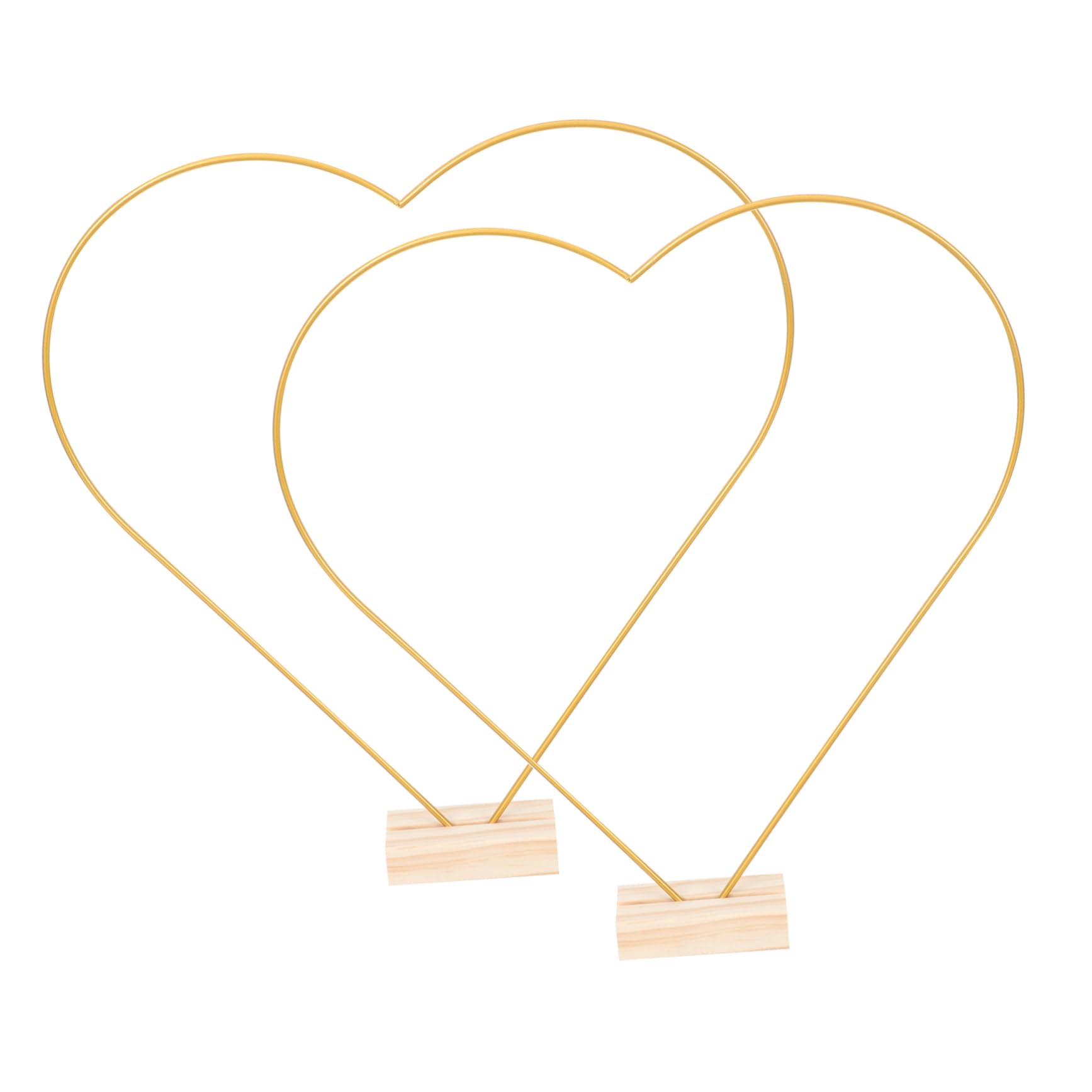 Happyyami 1Set Heart Shape Metal Floral Hoops Wreath Frame for DIY Crafts Tabletop Decor Wedding Supplies Versatile Hoop for Dreamcatcher Floral Arrangements