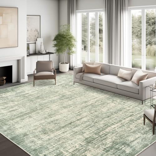 zesthome 9x12 Area Rugs for Living Room, Non-Slip Backing Washable Rug, Modern Abstract Area Rug, Stain Resistant Rugs for Bedroom, Ultra-Thin Large Area Rugs, Area Rug 9x12