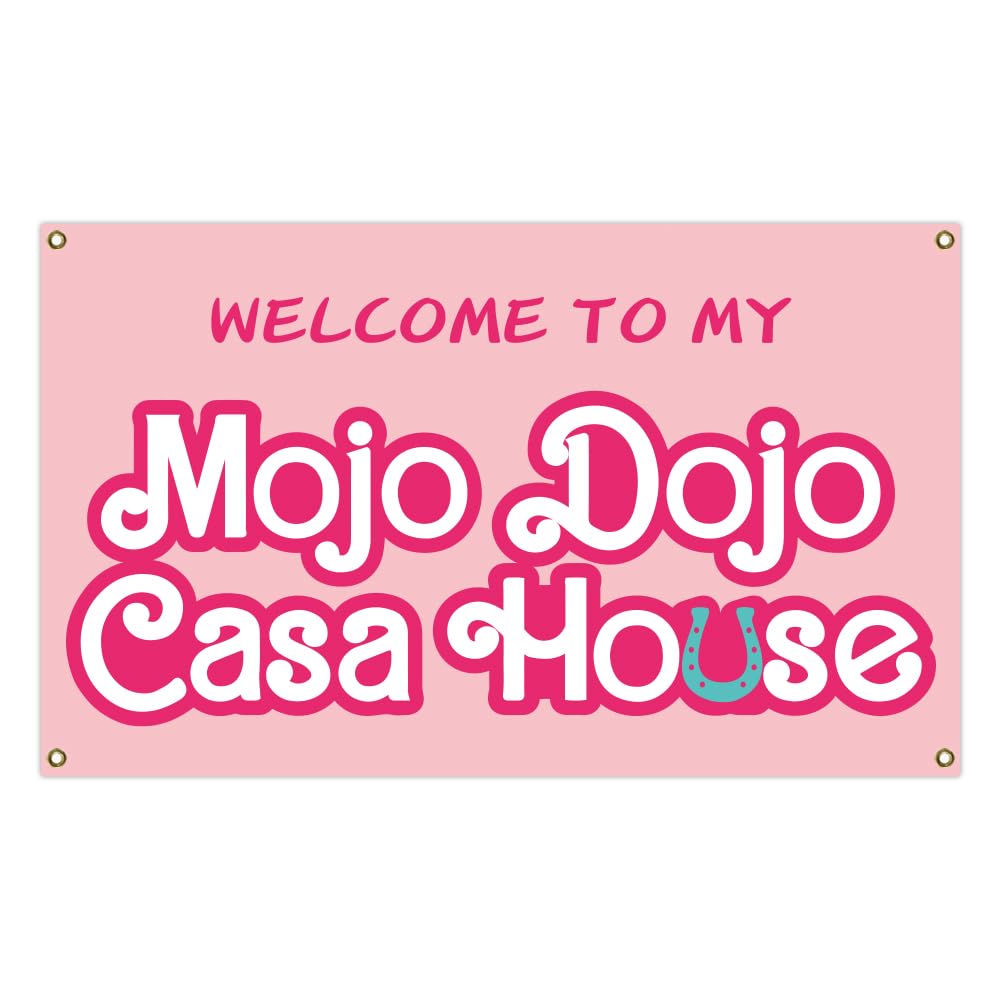 UGANI Welcome to My Mojo Dojo Casa House Garden Flag 12×18 Inch Double Sided 3-Layer Polyester Garden Flags for Outdoor Decor (A)