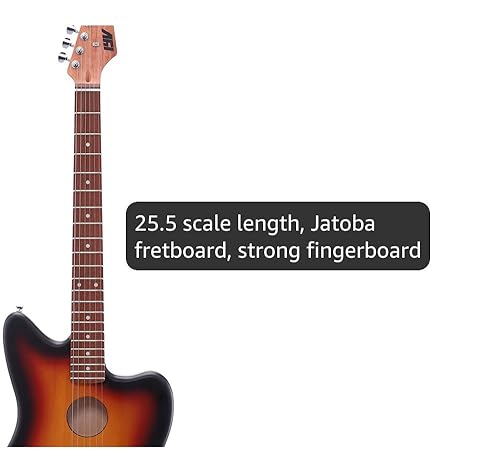 Amazon.com: IYV- IJGAP-200 Semi Hollow Electric Acoustic Guitar 3T