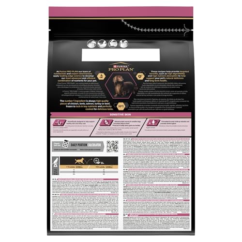 PRO PLAN Cibo secco Optiderma per pelli sensibili per cani piccoli e piccoli adulti, salmone, 3 kg - 5