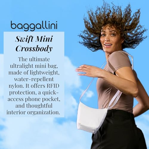 Image of Baggallini Swift Mini Crossbody Bag for Women - 4.5x7 Small Travel Purse with Crossbody Strap and RFID