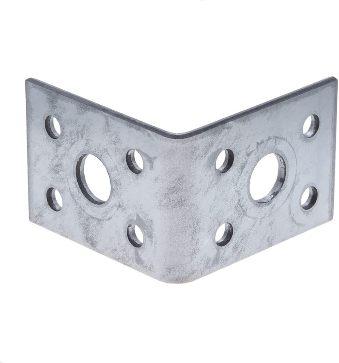 Corner Brace Brackets 90 Angle Robust Steel Connector L-Shape Bracket Fastener 100x100x90x2mm Zinc Finished for Wood Cabinets Furniture Brace Shelf Supporter (Pack of 2) - Image 5