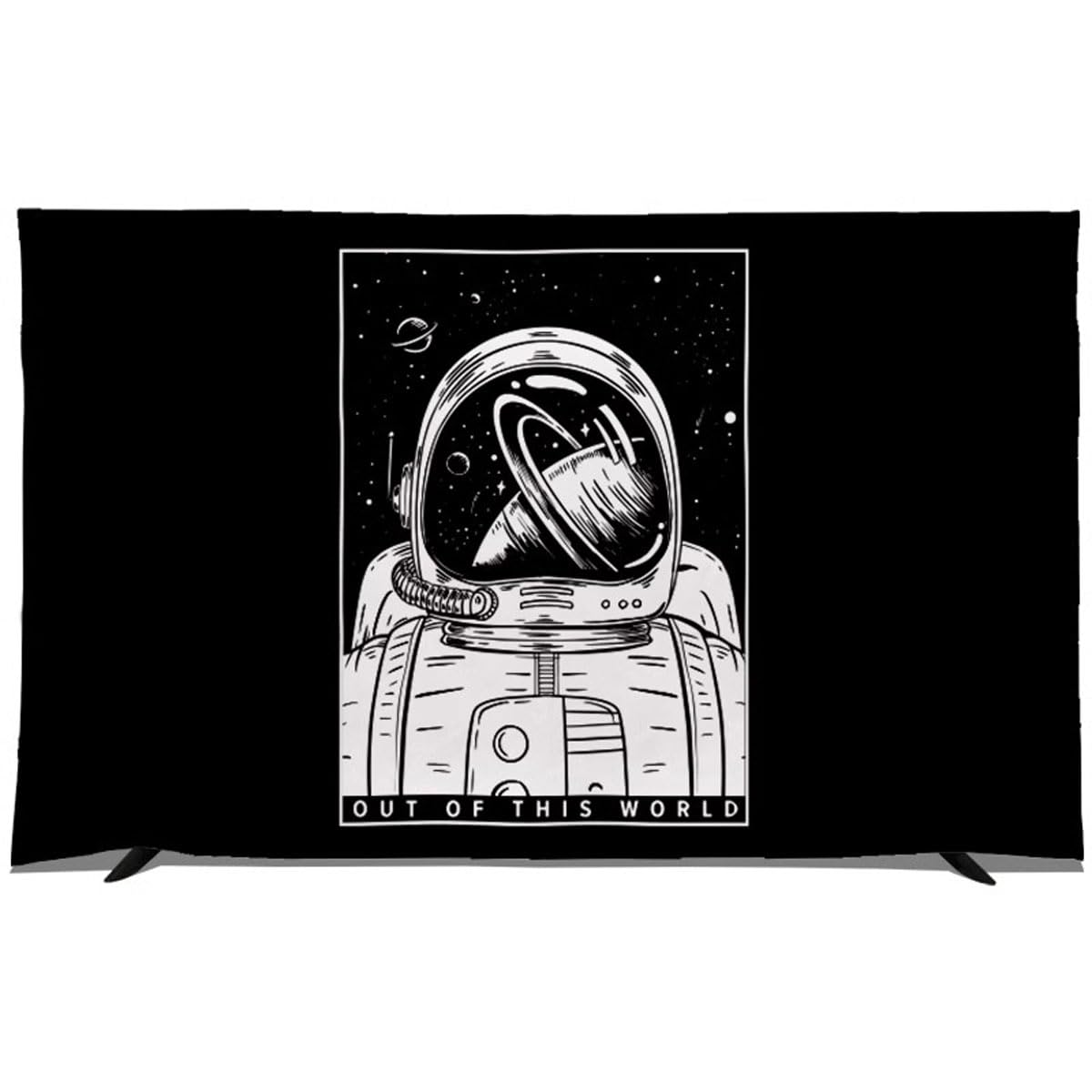 Motif Artistique Protection De L'environnement Housse De Télévision épaisse Et Imperméable Housse Anti-poussière En Tissu Tv Housse D'ordinateur Pour Bureau Tenture Murale Couvertur(Size:22in,Color:C