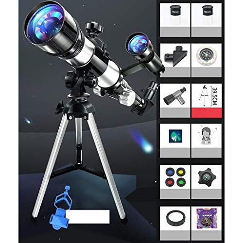 70mm HD Telescópio Astronômico Refletor Set e Tripé Lua para Filhos Adultos