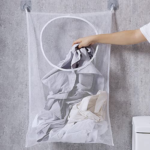 Resdenio Hanging Laundry Hamper Bag, Portable Laundry Bag, 30 x 20 Inch Large Foldable Wall Hanging...