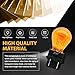 10 PCS Car Instrument Light Bulb, 3157 12V 21/5W Brake Light, Waterproof Shock Resistant Dual Filament Lighting Halogen Lamp, Brake Light Turn Signal Side Marker Tail Light Bulb Replacement (Amber)