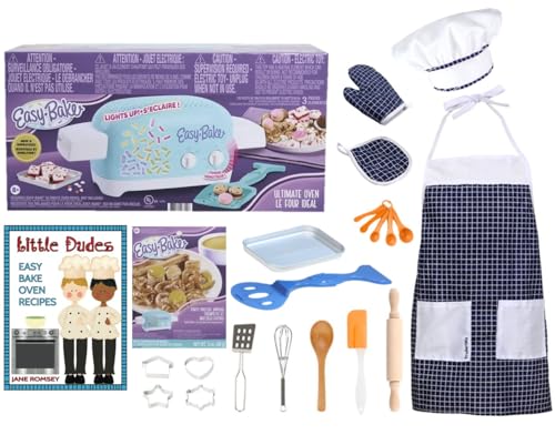 Easy Bake Oven Boy Bundle Includes Oven, Baking Tools with Chef Outfit, Pretzel Mix, and Cookbook