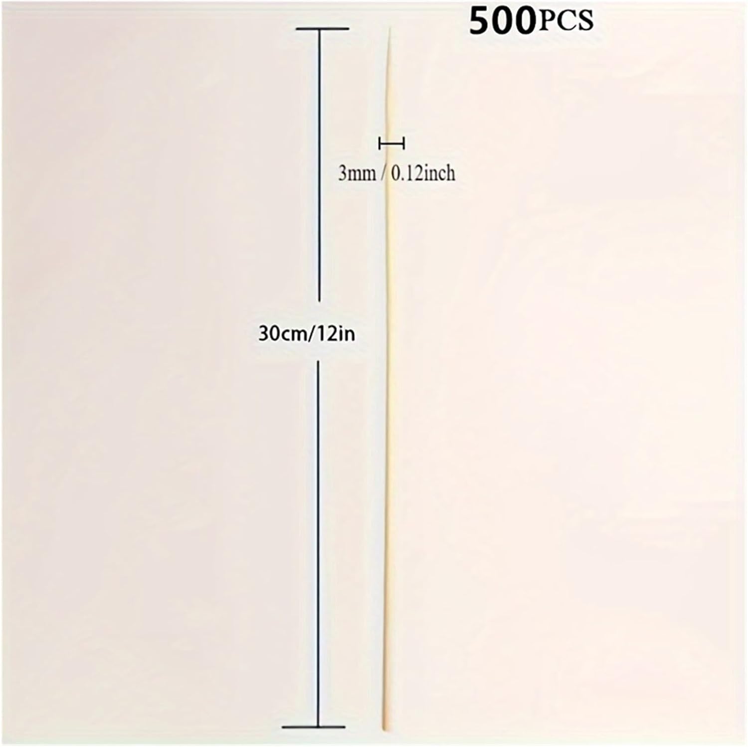 500Pcs, Disposable Barbecue Skewers, Kitchen And Party Accessories