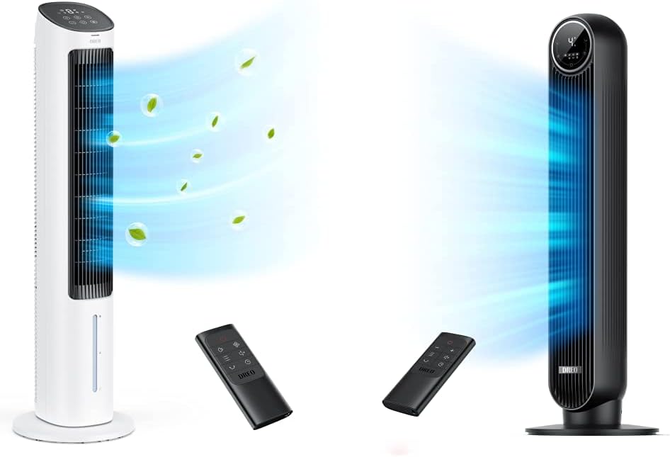 Dreo Evaporative Air Cooler, 40" Tower Fans that Blow Cold Air, Cooling Fan with 80