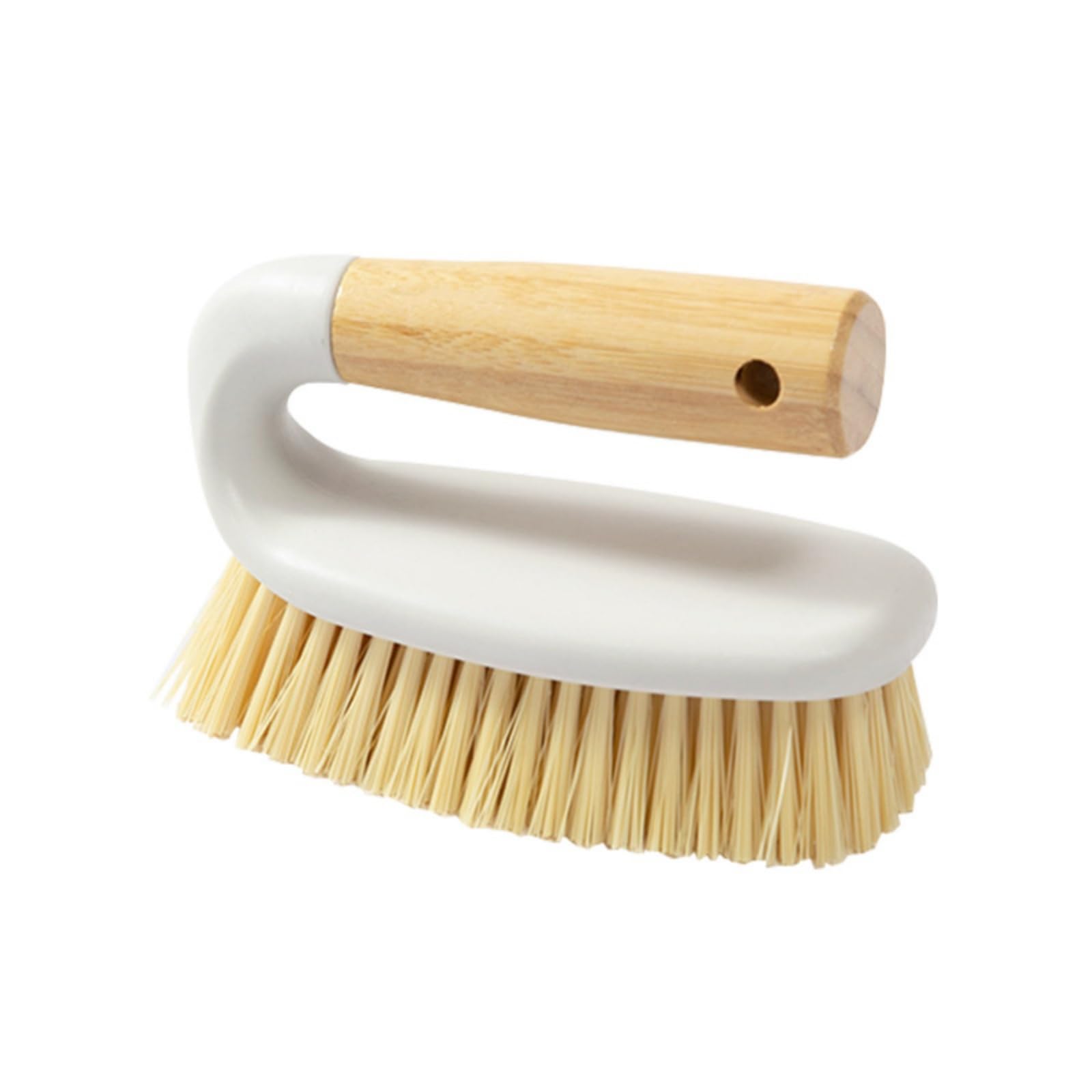Wooden Handled Brush, Stiff Bristle Gravity Cleaning Brush, Multi-Purpose Brush for Bathroom Sinks, Floors, Carpets, Pools, Kitchens, Tiles, White.-picture-22