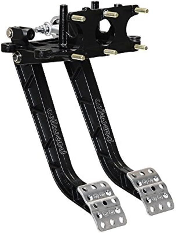 Wilwood 340-15074 Brake Pedal (Reverse Swing Triple Master Cylinder Tru-Bar), Black