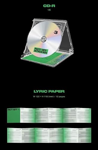 Miniatura 4 de NCT 127 3er álbum pegatina prensa coreana Joya versión versión Aleatorio Member Booklet CD Lyric Paper AR Clip Card AR Photo Card K-Pop