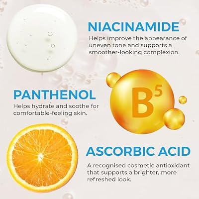 NEUTRIDERM Foaming Face Wash, Gentle Foaming Facial Cleanser with Niacinamide, Vitamin C & Panthenol, Hydrating Foam Cleanser for Double Cleanse, Makeup Remover, 150ml / 5 fl oz