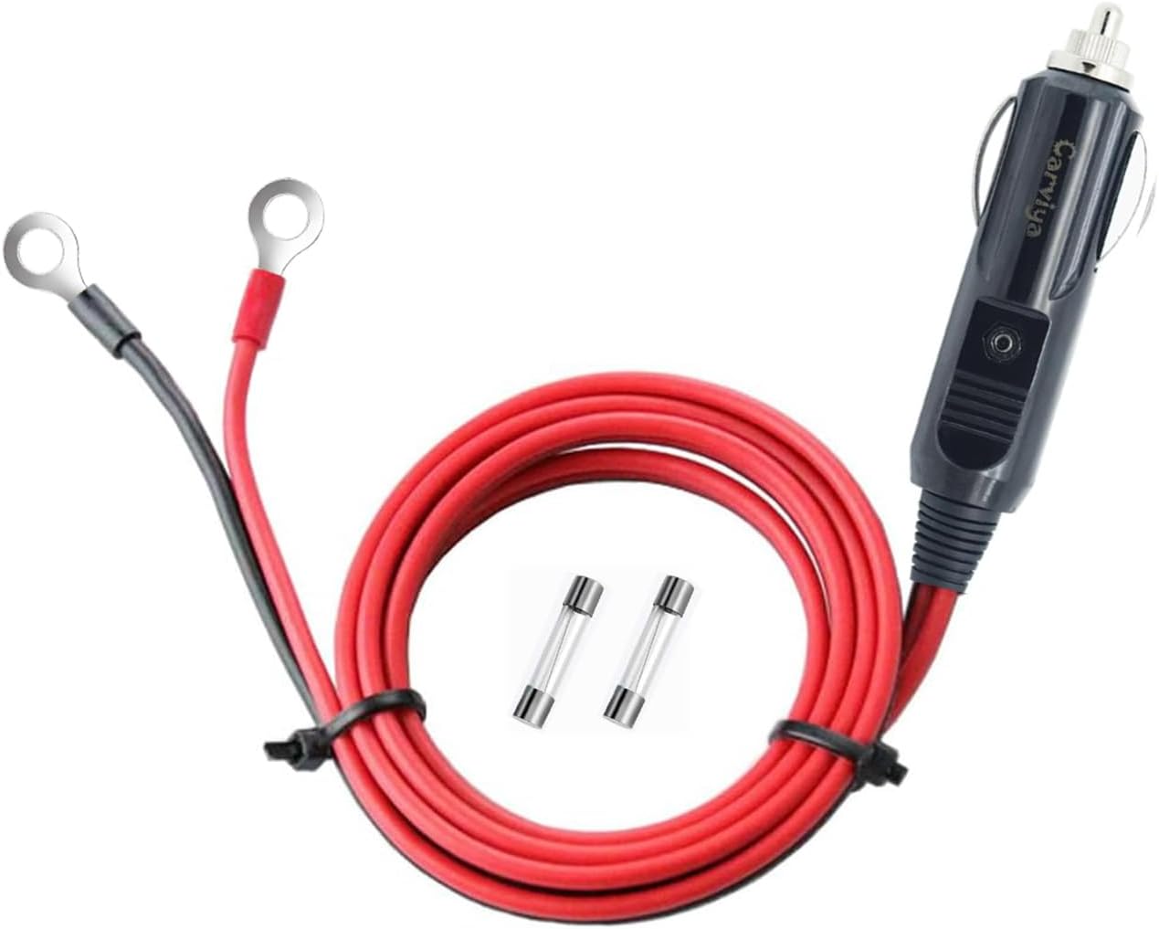 12V 24V Heavy Duty 16AWG 0.5 Meter 1.64 Feet 15A 20A Male Plug Cigarette Lighter Adapter Power Supply Cable For Car inverter,Air pump,electric cup
