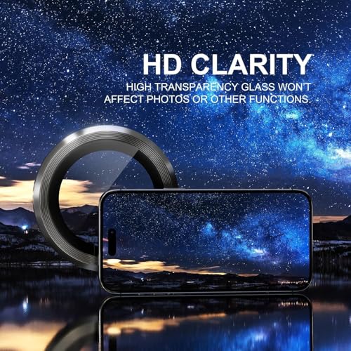 Image of DD SON Back Camera Lens Protector Tempered Glass For iPhone 14 Pro /iPhone 14 Pro Max | Case Friendly with Edge to Edge Coverage and Easy Installation Kit, Pack of 1