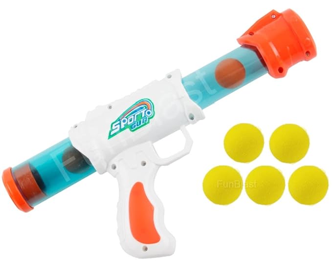 FunBlast Shooting Ball Gun Air Pressure Foam Balls Shooting Gun Toy Set