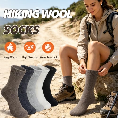 Image of Velice Womens Merino Wool Thermal Thick Hiking Winter Socks