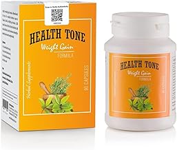 Health Tone Herbal Nutrition Capsules | Enriched with Ashwagandha, Licorice & Antioxidant Herbs | Supports Healthy Body Mass | 90 Capsules